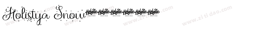 Holistya Snow字体转换
